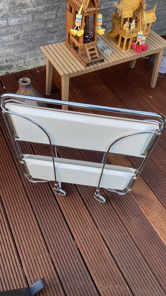 Image 1 of 1 Trolley, Serving Trolley, White Gerlinol Plastic