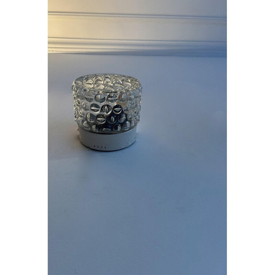 Image 1 of Coppia di lampade da parete vintage in vetro pressato, Francia 1960