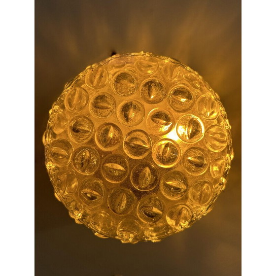 Image 1 of Coppia di lampade da parete vintage in vetro pressato, Francia 1960