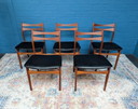 5 sedie di metà secolo, design danese, anni '60