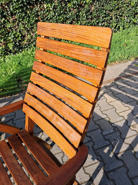 Image 1 of 4 Gloster Teak Folding Chairs