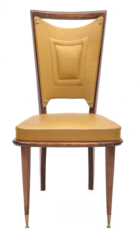 Image 1 of Set Of 6 Art Deco Chairs, 1940