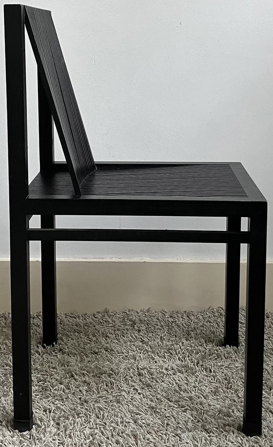 Image 1 of 4x Ruud-Jan Kokke Chairs Black