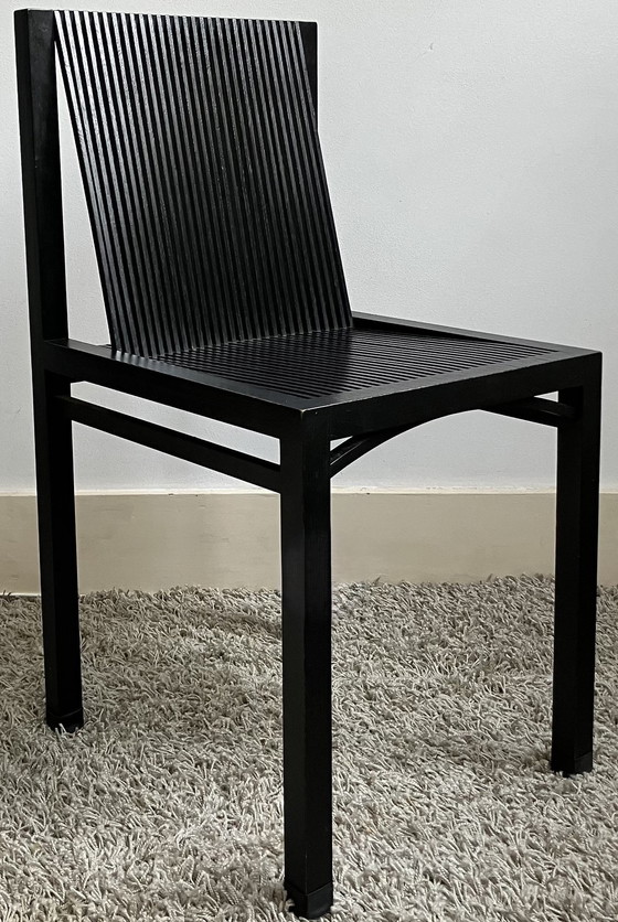 Image 1 of 4x Ruud-Jan Kokke Chairs Black