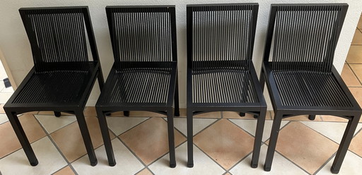 4x Ruud-Jan Kokke Chairs Black