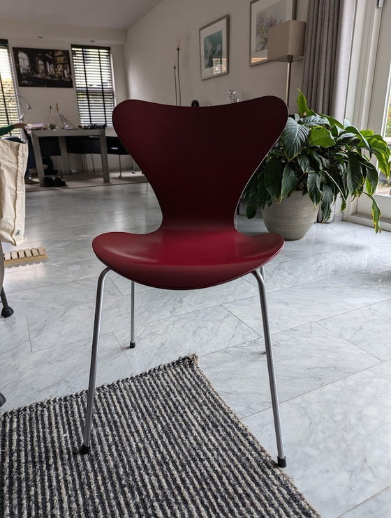 Image 1 of 4x Arne Jacobsen Chairs By Fritz Hansen