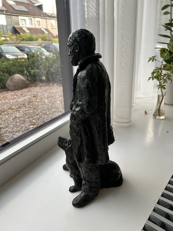 Image 1 of Man With Dog By Karin Beek