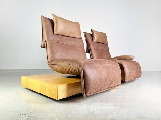 Sofa Couch Koinor two-seater Edit 3 beamed oak suede 240Cm