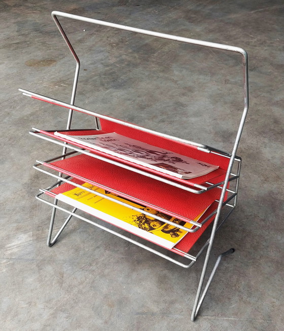 Image 1 of Porte-revues design vintage Voss Allemagne