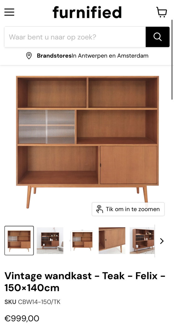 Image 1 of Furnified wall cabinet