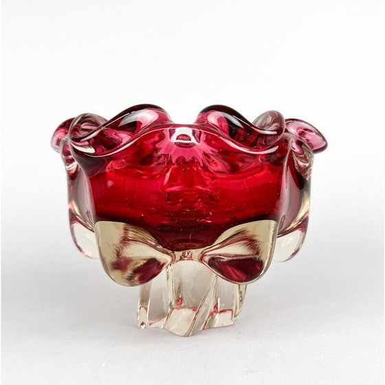 Image 1 of Vintage Art glass bowl by Josef Hospodka for Chribska Glassworks, 1960s