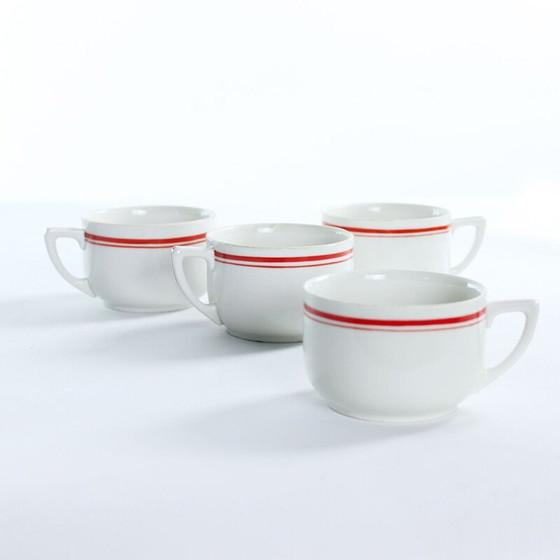 Image 1 of Set of 4 vintage porcelain cups, Czechoslovakia 1960