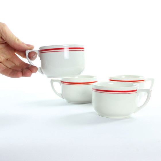 Image 1 of Set of 4 vintage porcelain cups, Czechoslovakia 1960