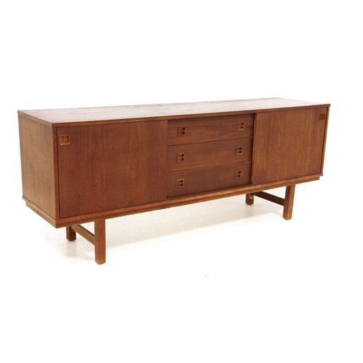 Vintage teak and beech sideboard, Sweden 1960