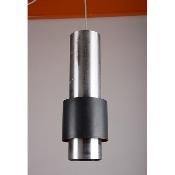 Image 1 of Vintage Zénith pendant lamp in aluminum and metal by Jo Hammerborg for Fog and Mørup, Denmark 1960