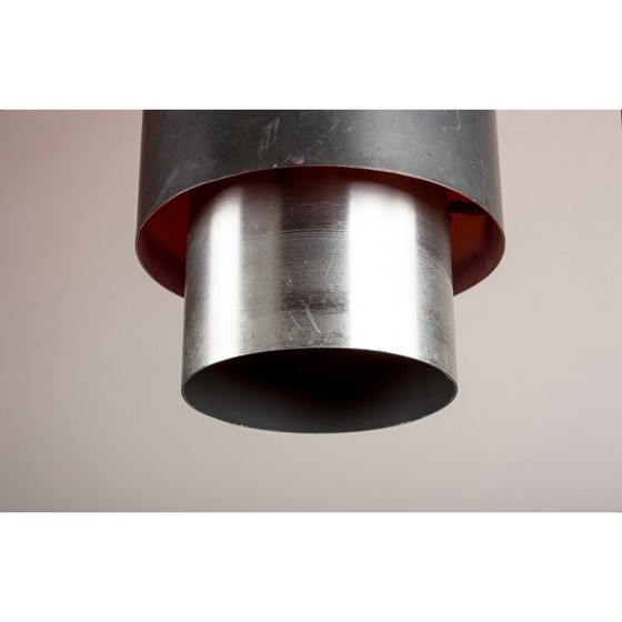 Image 1 of Vintage Zénith pendant lamp in aluminum and metal by Jo Hammerborg for Fog and Mørup, Denmark 1960