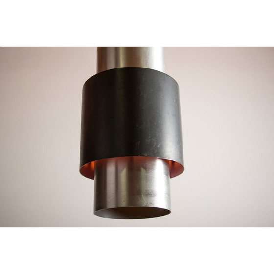 Image 1 of Vintage Zénith pendant lamp in aluminum and metal by Jo Hammerborg for Fog and Mørup, Denmark 1960