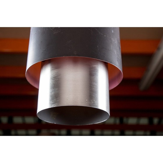Image 1 of Vintage Zénith pendant lamp in aluminum and metal by Jo Hammerborg for Fog and Mørup, Denmark 1960