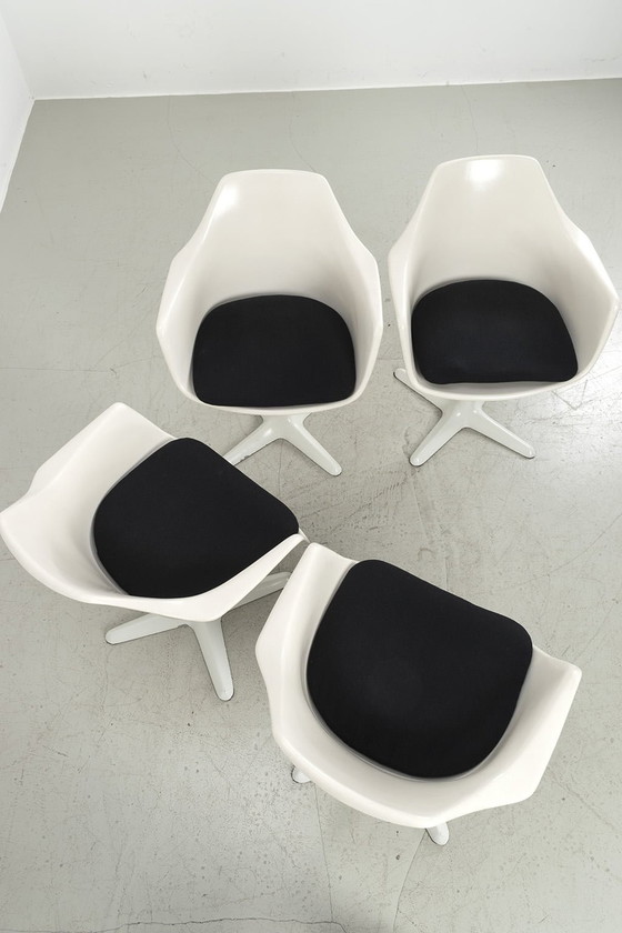 Image 1 of 4 Swivel Maurice Burke Chairs For Arkana No. 66525