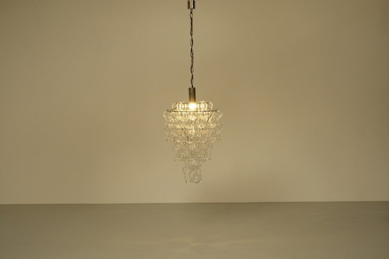 Image 1 of Giogali chandelier by Angelo Mangiarotti for Vistosi, Italy 1970.