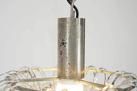 Image 1 of Giogali chandelier by Angelo Mangiarotti for Vistosi, Italy 1970.