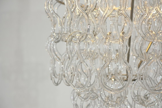 Image 1 of Giogali chandelier by Angelo Mangiarotti for Vistosi, Italy 1970.