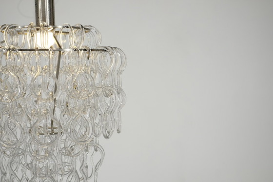 Image 1 of Giogali chandelier by Angelo Mangiarotti for Vistosi, Italy 1970.