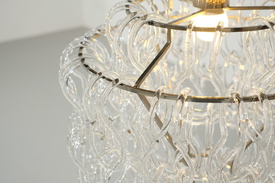 Image 1 of Giogali chandelier by Angelo Mangiarotti for Vistosi, Italy 1970.