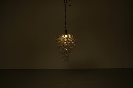 Image 1 of Giogali chandelier by Angelo Mangiarotti for Vistosi, Italy 1970.