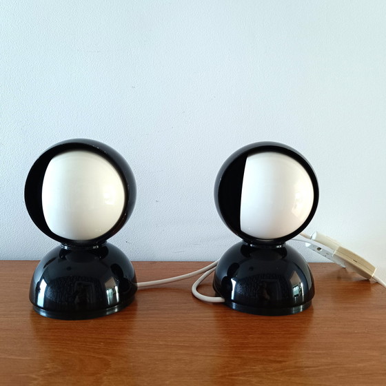 Image 1 of 2x Artemide Eclisse Table Lamp by Vico Magistretti