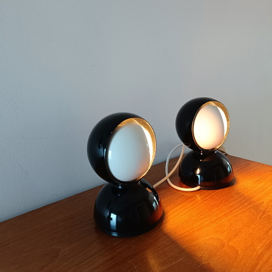 Image 1 of 2x Artemide Eclisse Table Lamp by Vico Magistretti