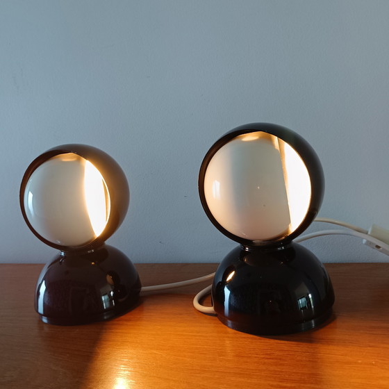 Image 1 of 2x Artemide Eclisse Table Lamp by Vico Magistretti