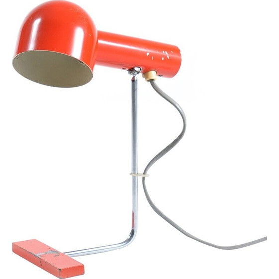 Image 1 of Red table lamp Josef Hurka - 1960s