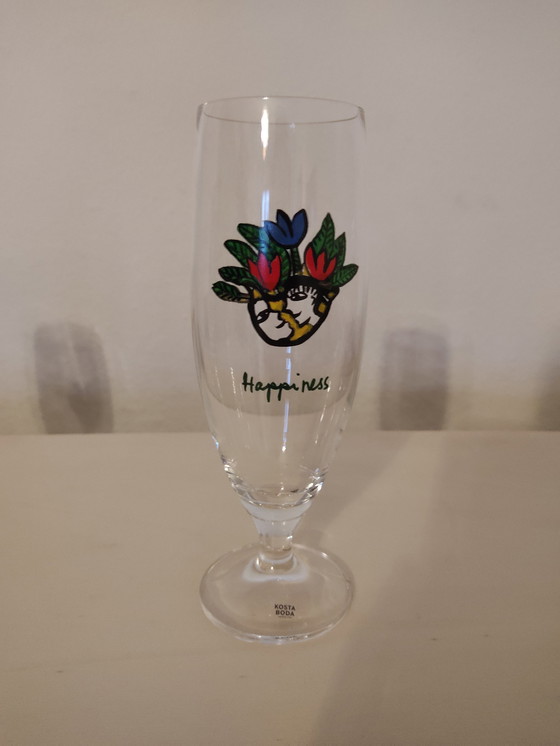 Image 1 of 6x Kosta Boda beer glass Ulrica Hydman Vallien