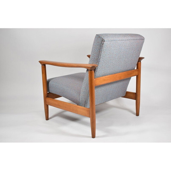 Image 1 of Vintage armchair with multicolored fabric by E.Homa 1960