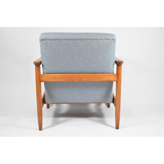 Image 1 of Vintage armchair with multicolored fabric by E.Homa 1960