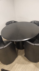 4x Rolf Benz chair + table
