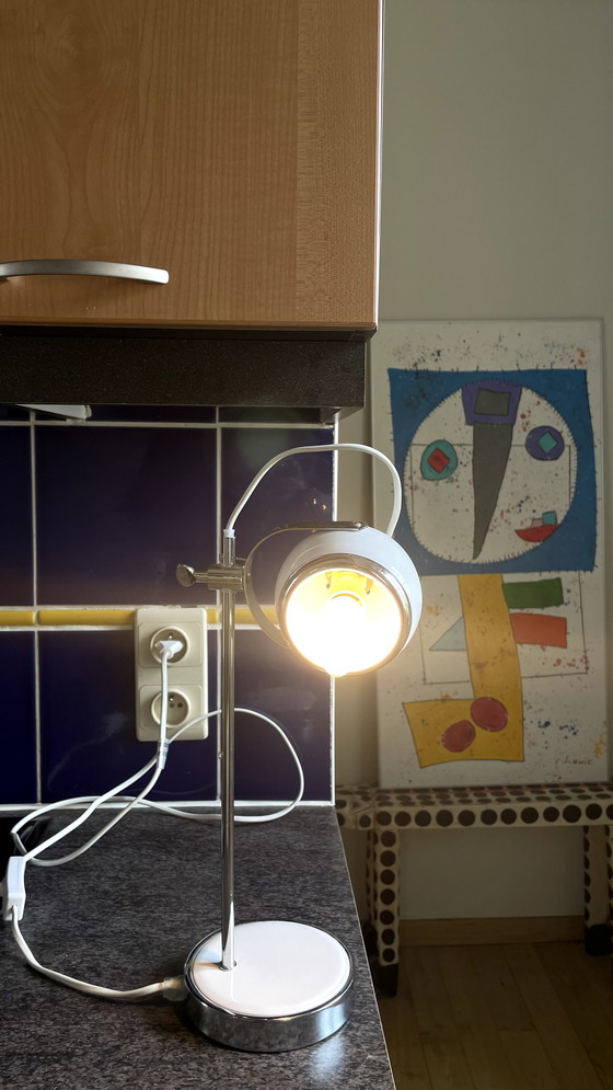 Image 1 of Eyeball Lamp on stand with spotlight included