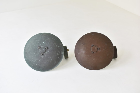 Image 1 of A set of two PH 4.5 copper wall lamps by Poul Henningsen for Louis Poulsen, Denmark 1980s.