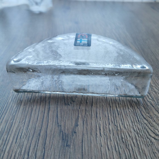 Image 1 of Scandinavian Humppila Glass Napkin, Servetten / Letter Holder