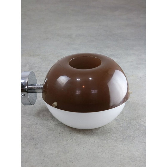 Image 1 of Applique vintage in plexiglass marrone Spage Age, Italia 1970