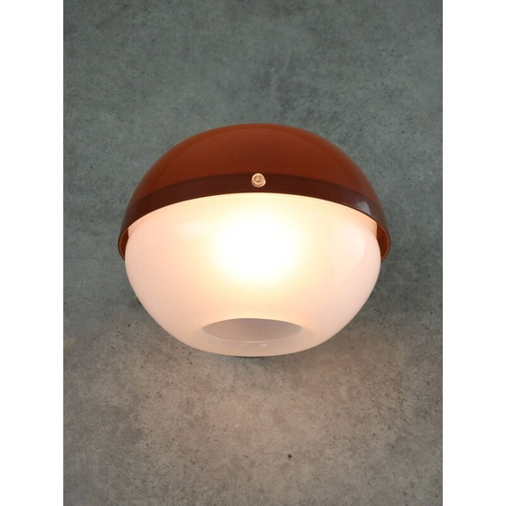 Image 1 of Applique vintage in plexiglass marrone Spage Age, Italia 1970