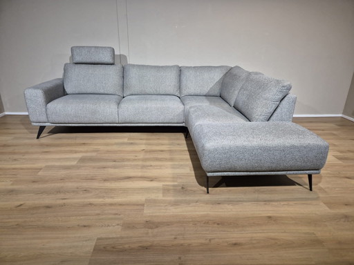 Piet Klerkx Blair Corner Sofa - Gray - Fabric - Design - Metal