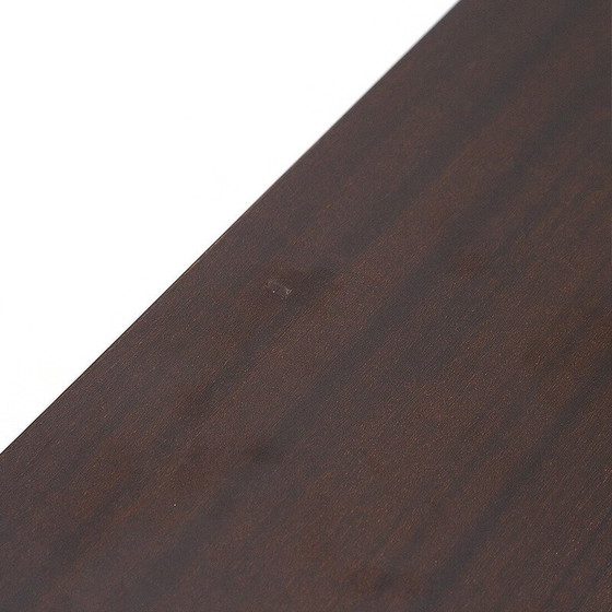 Image 1 of Vintage mahogany wood sideboard with extractable table by Giuseppe Scagliotti, 1970