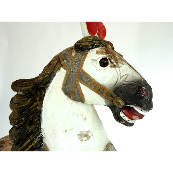 Image 1 of Cheval de carrousel ancien