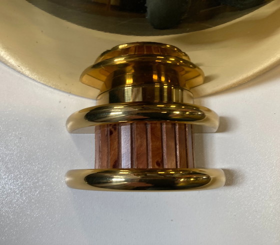 Image 1 of Brass wall lamp.