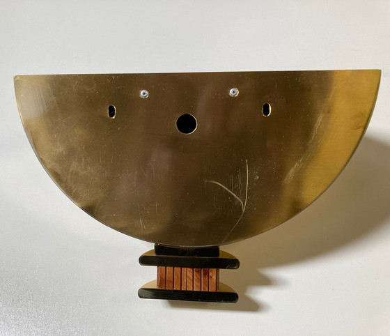 Image 1 of Brass wall lamp.