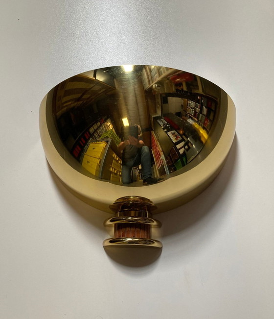 Image 1 of Brass wall lamp.