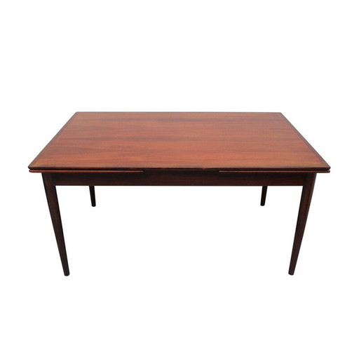 Vintage XL extendable rosewood dining table by Hornslet, Denmark 1960