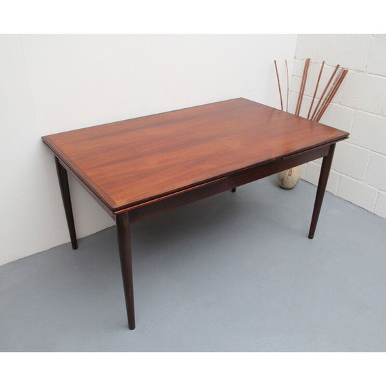 Image 1 of Vintage XL extendable rosewood dining table by Hornslet, Denmark 1960